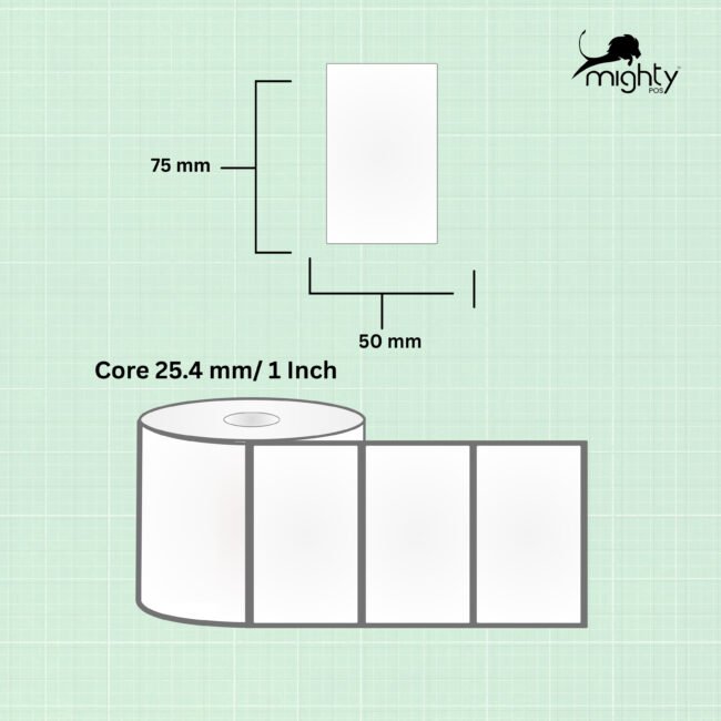 Labelworx LW75501A Barcode Label Rolls (Pack of 5) - Image 2